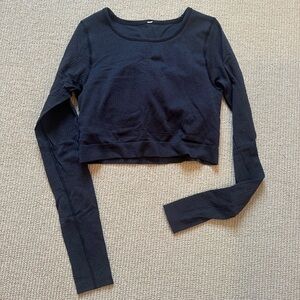 Lululemon Cropped Ribbed Long Sleeve